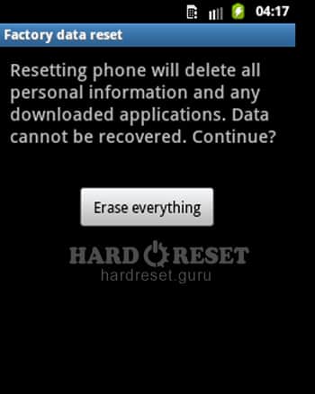Erase everything Samsung GT-B7510L Galaxy Pro