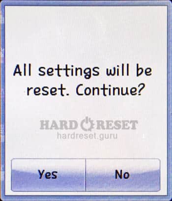 Confirm Hard Reset LG KF305 