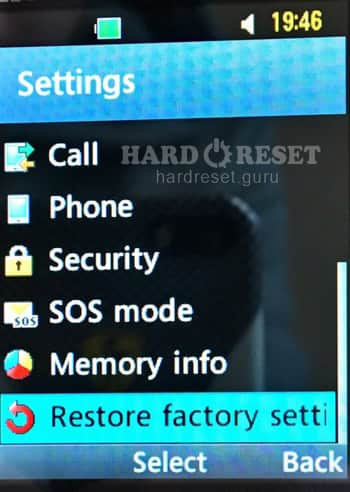 Restore Factory settings LG GX300 