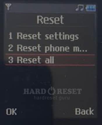 Reset all LG KP500 Cookie