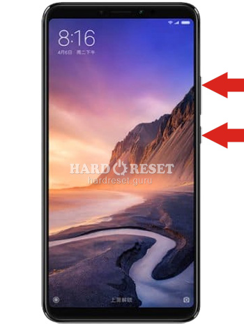 Hard Reset keys Xiaomi Mi Max 3 and similar series