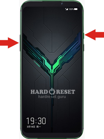 Hard Reset keys Xiaomi Black Shark and similar series