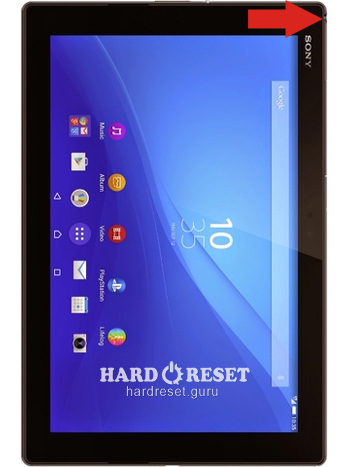 Hard Reset keys Sony SGPT113 Tablet S 3G