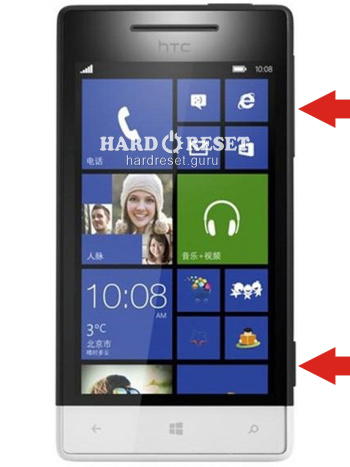 Hard Reset keys HTC A620e Windows Phone 8S