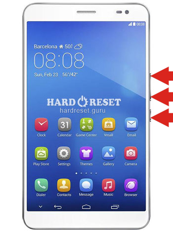 Hard Reset keys Huawei T1-823L Mediapad T1 8.0 Pro 4G TD-LTE