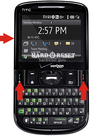 Hard Reset keys HTC XV6175 Ozone