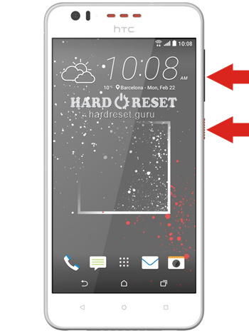 Teclas de Reinicio Completo HTC D825u Desire 825 TD-LTE 