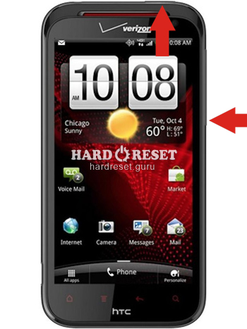 Hard Reset keys HTC ADR6425 Rezound
