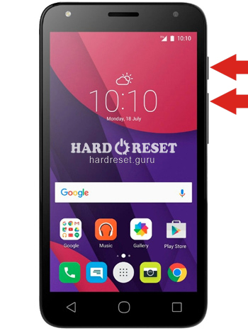 Hard Reset keys Alcatel One Touch Fire and similar series