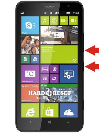 Hard Reset keys Nokia 525 Lumia and similar series