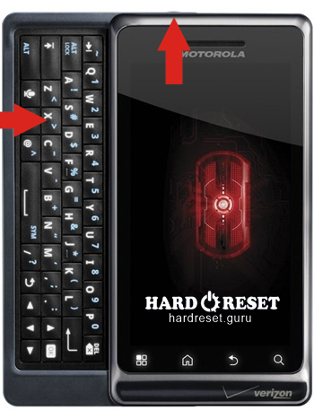 Hard Reset keys Motorola A855 Droid