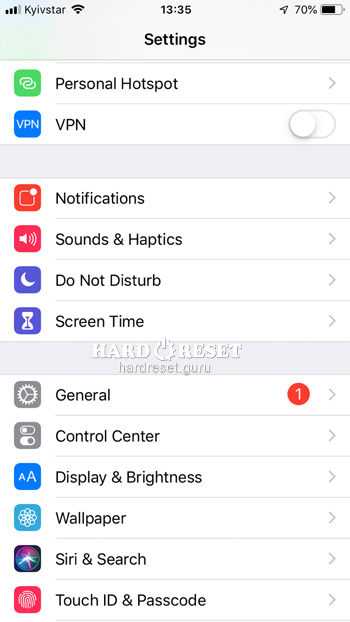 Settings Apple iPod Touch (2nd generation) iPod Touch