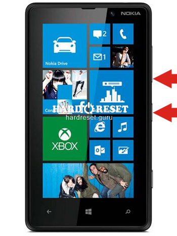 Hard Reset keys Nokia Lumia 820 and similar series