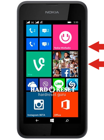 Hard Reset keys Nokia Lumia 636