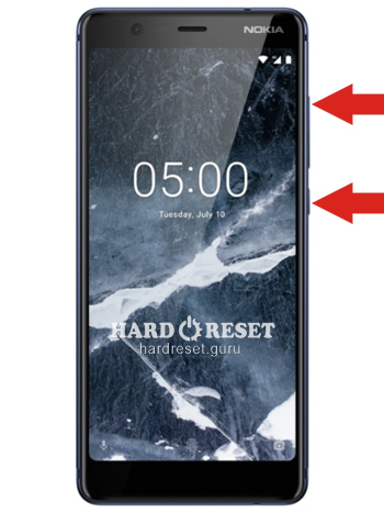 Hard Reset keys Nokia 6.1 and similar series