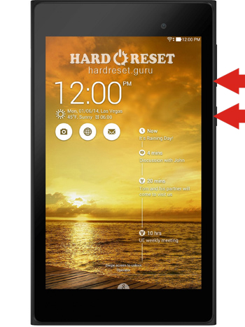 Hard Reset keys Asus ME572CL MeMO Pad 7  LTE