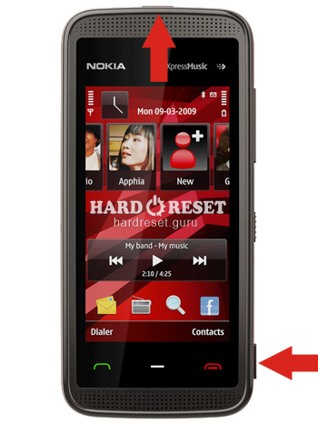 Hard Reset keys Nokia XpressMusic and similar series