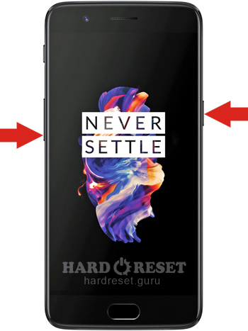Hard Reset keys OnePlus 5T 5