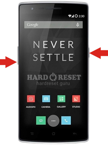 Hard Reset keys OnePlus One Others