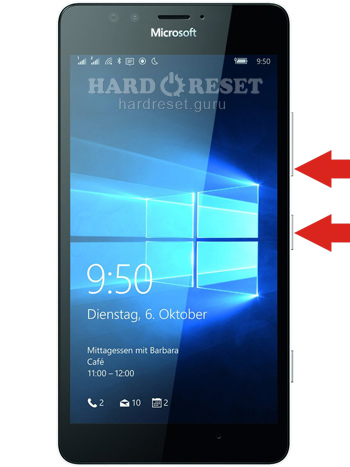 Teclas de Reinicio Completo Microsoft 950 XL Lumia