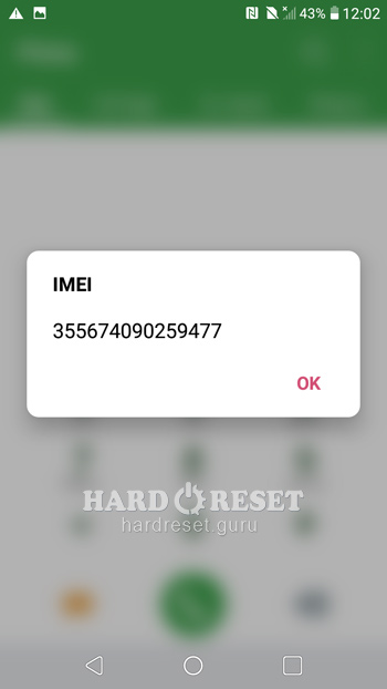 check your Imei LG K11