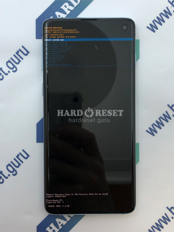 Restablecimiento de datos de fábrica Samsung Galaxy S10