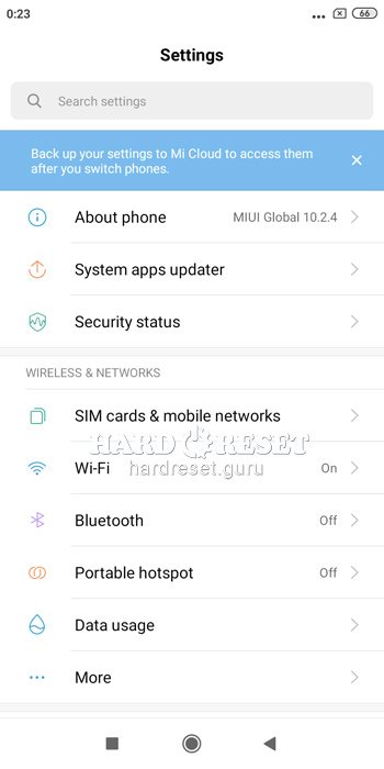 About Phone Xiaomi Redmi 7