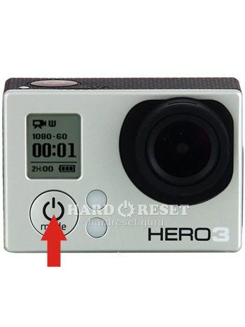 Hard Reset keys GoPro 3 Plus Black Hero