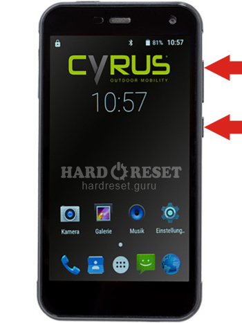 Hard Reset keys CYRUS CS24 Work