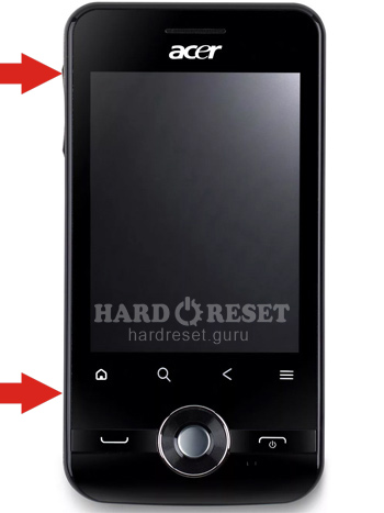 Hard Reset keys Acer E120 B beTouch