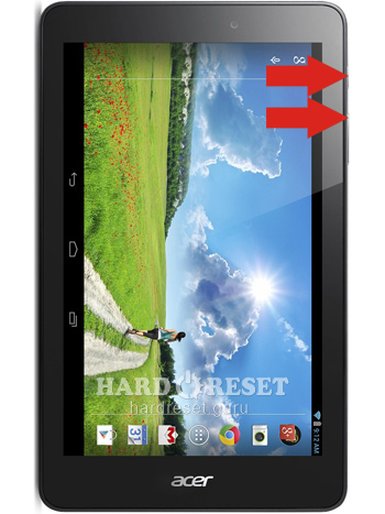 Hard Reset keys Acer A3-A11 Iconia Tab