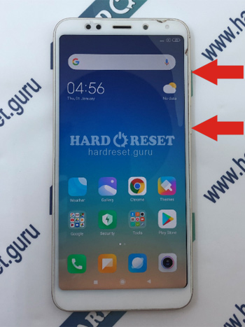 Hard Reset keys Xiaomi Redmi 5 Plus