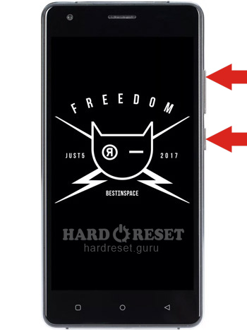 Hard Reset keys JUST5 X1 Freedom